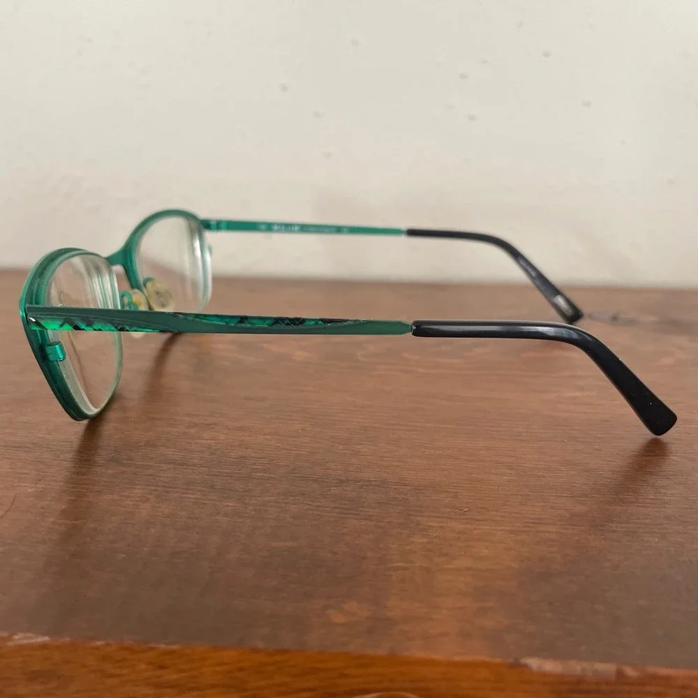 Kliik Denmark Eyeglasses 649 S216 Frames Only 48-17-135 Glasses With Case GREEN